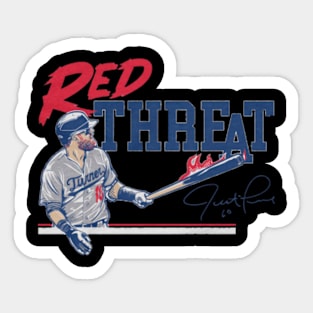 Justin Turner The Red Threat Sticker